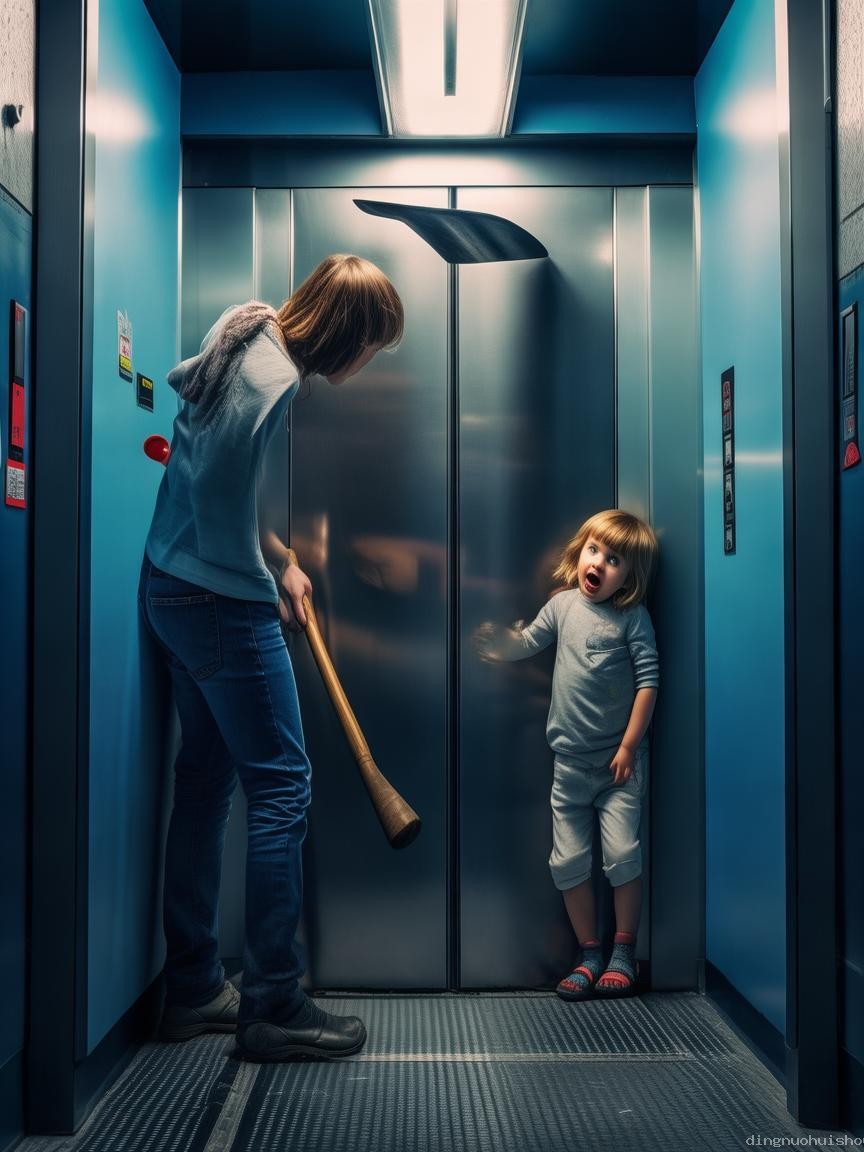 家长大意用铲子挡电梯门，幼童被困惊魂记🚪👶💖